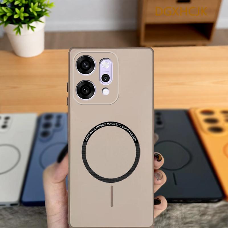 Чехол для OPPO Reno 14 Чехол для телефона Oppo Reno 14 Pro Чехол oppo Reno14 Reno14pro Ударопрочный Цветной Магнитный Жесткий Силиконовая задняя крышка