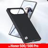 Кожаный чехол Funda для Honor 500 Pro / Honor 500 Чехол-крышка Модная текстура из волокна ПУ-кожа Защита Ударопрочная задняя крышка Capa