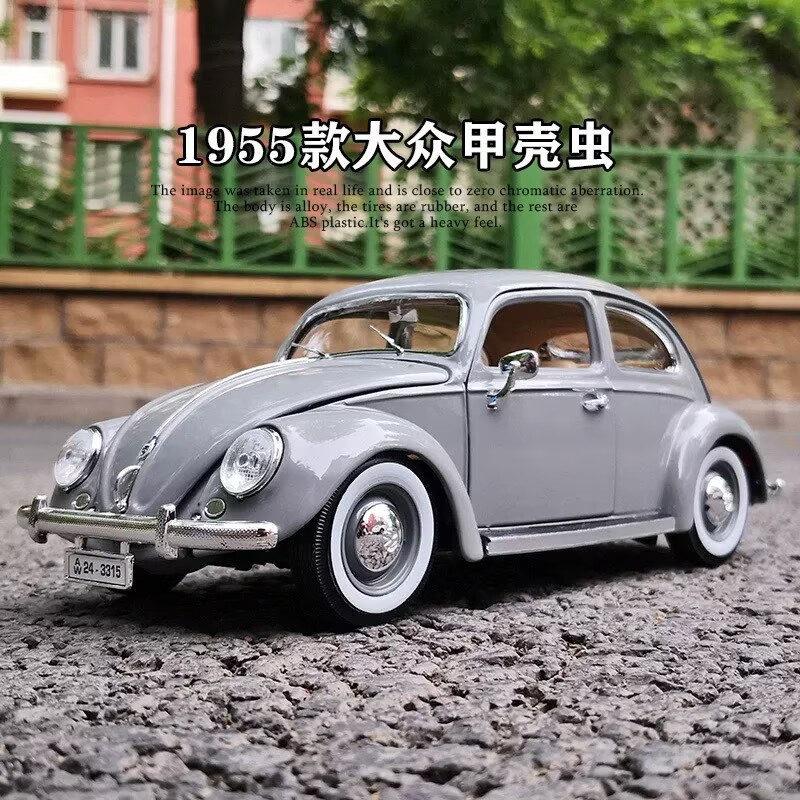 AABIM1 Maisto 1:18 Volkswagen Beetle Alloy Car Model Diecasts Metal Toy Vehicles Classic Car Model Simulation Collection Childrens Gift