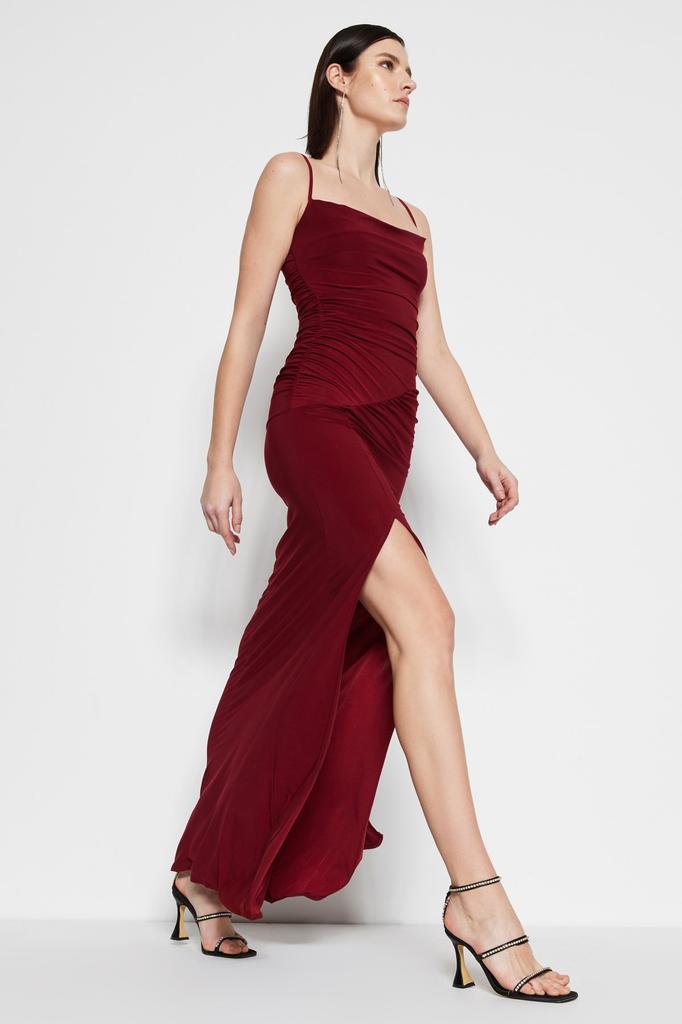 Women's Fashion New Evening Dress & Graduation Dress Black Knitted Long Evening Dress