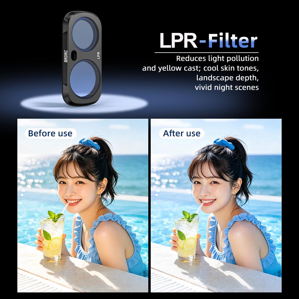 Набор светофильтров для Insta161 Luna Ultra CPL ND MCUV VND Оптическое стекло Антисветовой фильтр Комплект аксессуаров для Insta 161 Luna Ultra