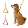 Adjustable Retractable Pet Leash Dogs Cats Nylon Harness Lead Walking Rope S M L Sizes Yellow Pink