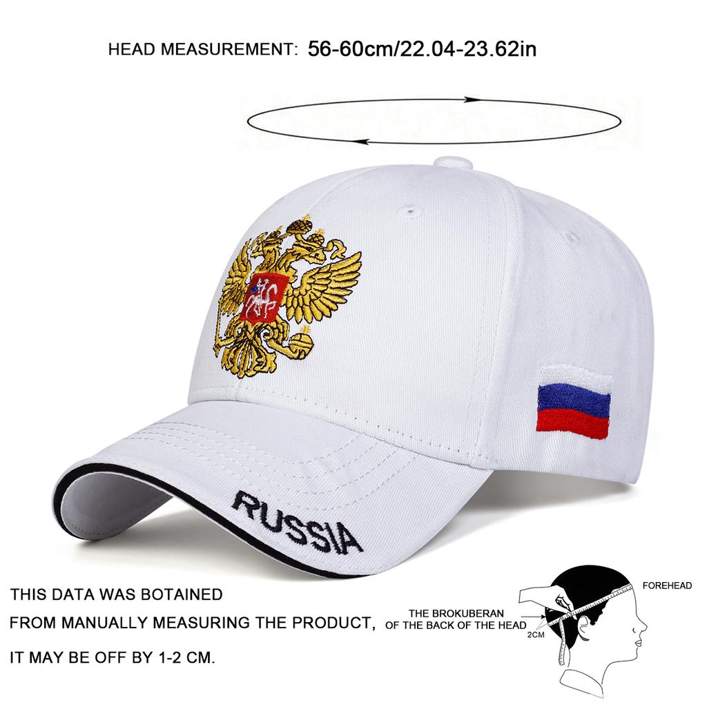 Русская Двуглавая Орел Бейсболка Уличная Хип-хоп Кепка Модная Регулируемая Хлопковая Кепка Мужская Женская Кепки
