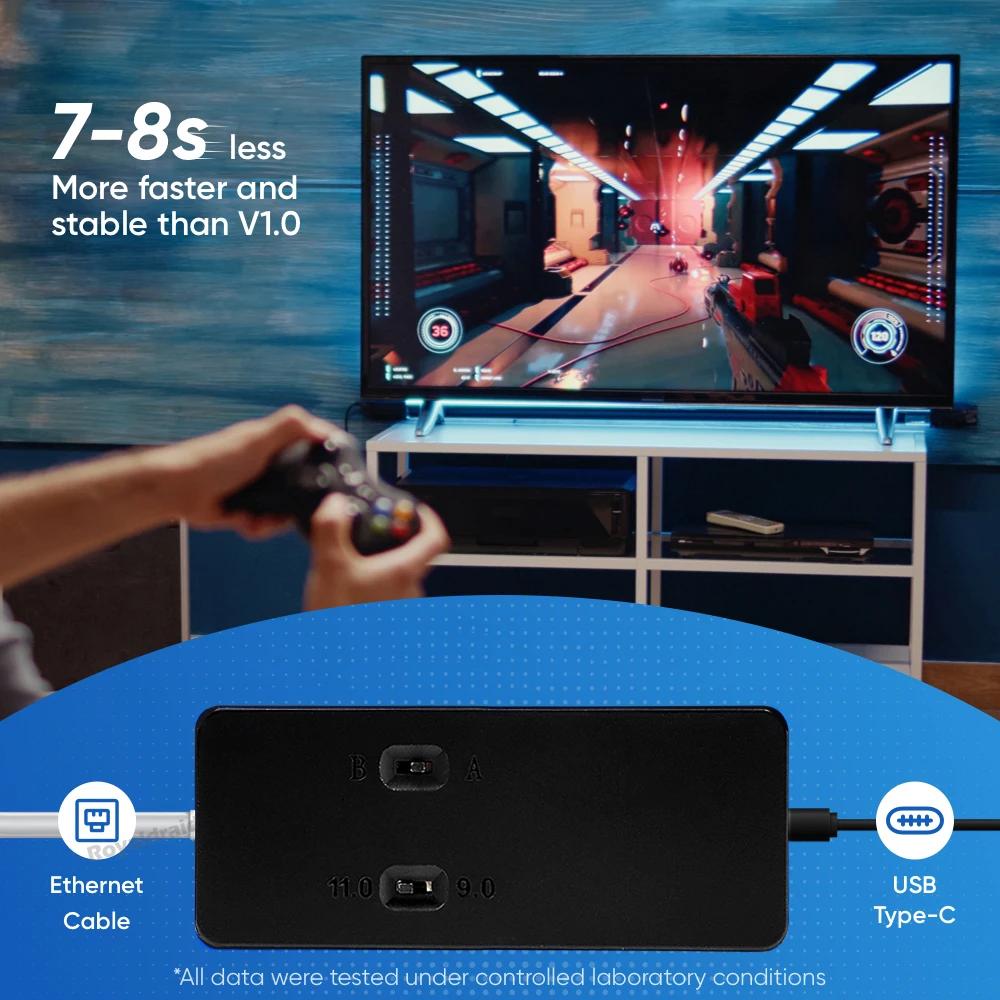 Адаптер USB-приемника версии V2.0 для PS4 FW 9.0 11.0 System One-Key JB Tool с кабелем TypeC для консоли PS4 Slim / Pro Все модели