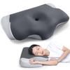 This Memory Foam Pillow Relieves Neck Pain. [Concave Ear and Back Area Design, New Modal Cotton Pillowcase, Adjustable Height] Features a Three-layer