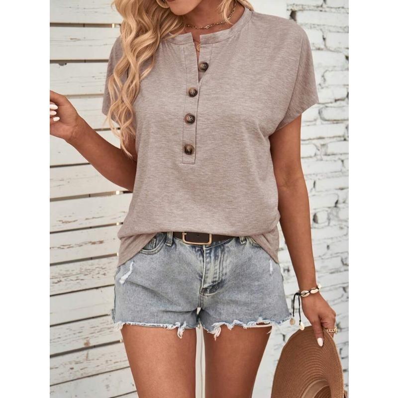 2025 Весна Лето Женская Одежда ТОП Модные Футболки с Коротким Рукавом и Топы