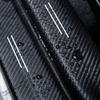 For Ford focus Fiesta EcoSport ESCORT Anti-scratch Accessories 4Pcs Carbon Fiber Car Door Sill Threshold Protector Logo Stickers