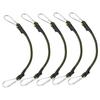 Set of 5 Tensioning Strap with Carabiner Bungee Rope Expander with Hook In 4 Size Rubber Tensioner with Carabiner Hook
