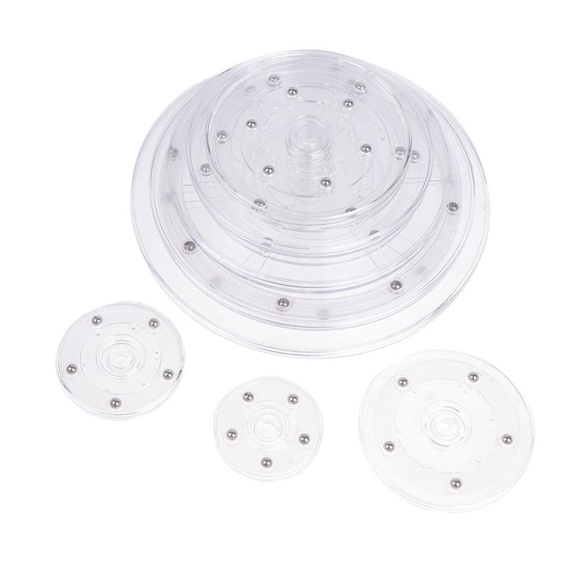Поворотный стенд для дисплея с прозрачным круглым основанием Lazy Susan Decor Swivel Plates Tool