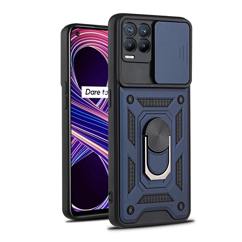 Противоударный чехол-подставка с кольцом для Realme 8 Pro, защитный чехол для камеры Push Pull для OPPO Reno 6 Z 5G, чехол Realme 8 5G 8i C21Y