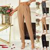 Женские повседневные рабочие брюки свободного покроя для делового костюма с длинными брюками