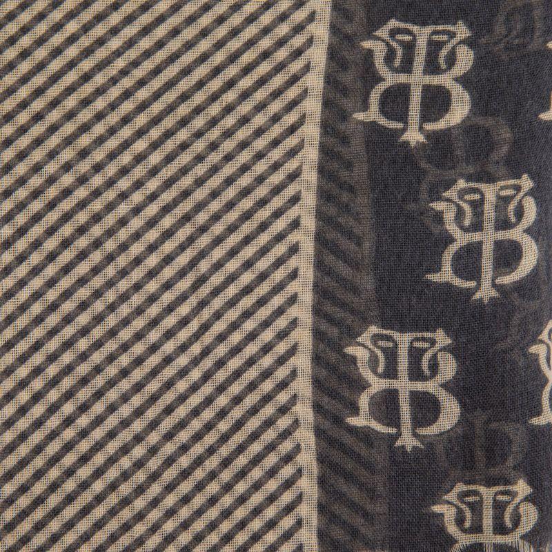 Men's Two-tone Striped Cotton-feel Scarf 60x180 Cm BILL TORNADE