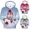 Women's Fashion Casual Christmas Snowman Digital Print Hooded Sweatshirt