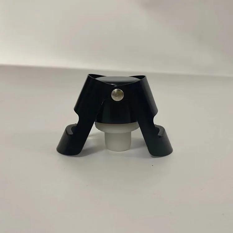 Портативная пробка для шампанского из нержавеющей стали, пробка для укупорки бутылок игристого вина, надувная пробка для шампанского, нажимного типа