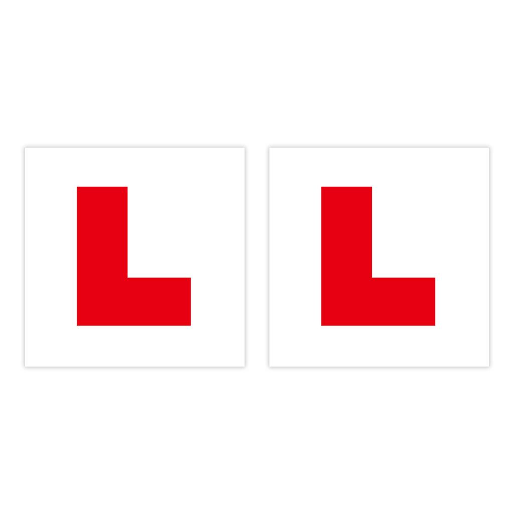 2 Pack of  Fully Magnetic L Plates for New Drivers,Learner Plates with Stronger Magnetism and Bigger Thickness