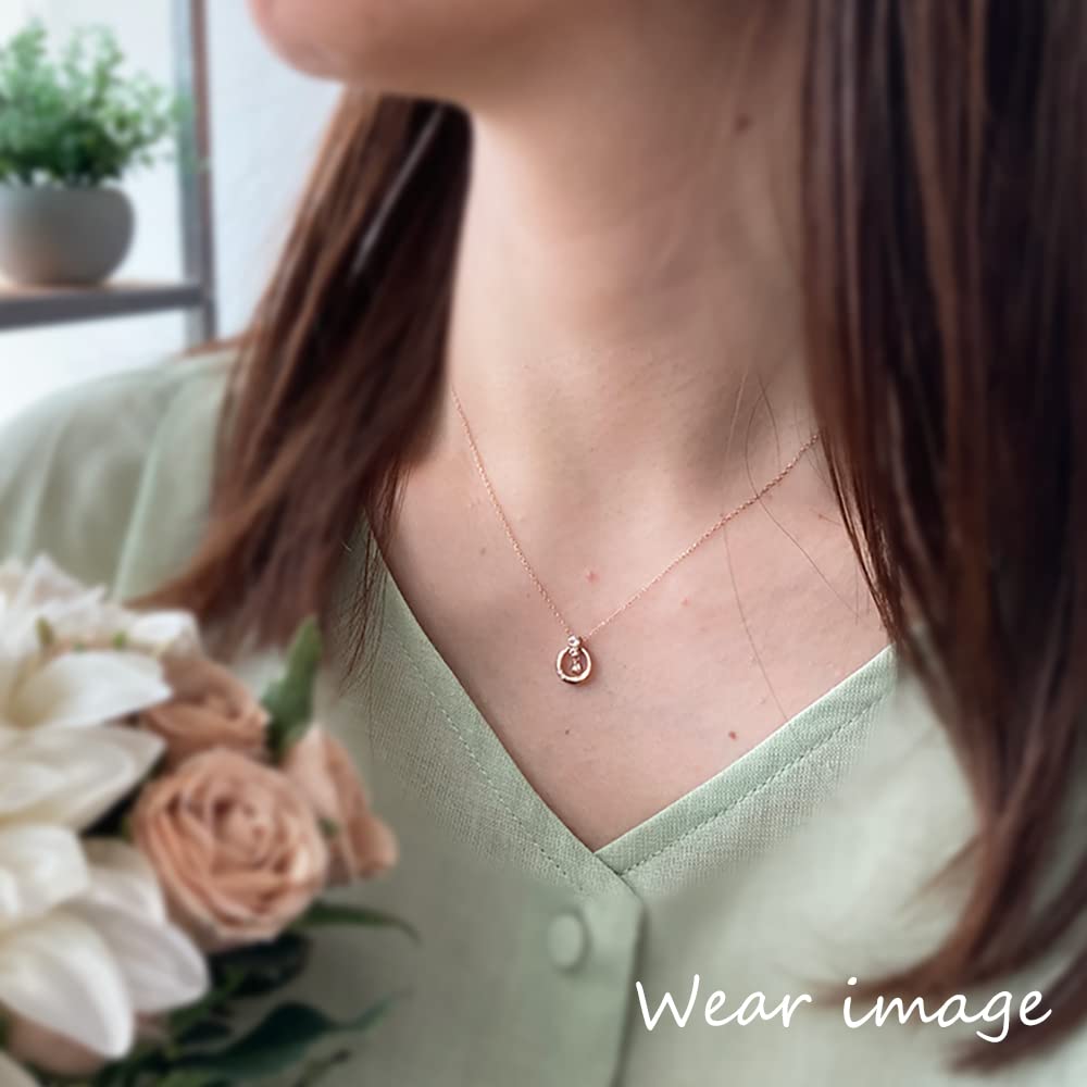 PINKY DIANNE розовое золото бриллиантовое круглое ожерелье подарочный специальный футляр DPCPD80607 [Pinky & Diane] &