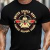 Мужская футболка Top Gun Школа истребителей ВМС США Графическая Повседневный крой Круглый вырез Удобная Машинная стирка Подходит для Лета 2026