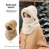 Winter Women's Hat Scarf Mask Cycling Ear Protection Face Mask Riding Headset Set Warm Windproof