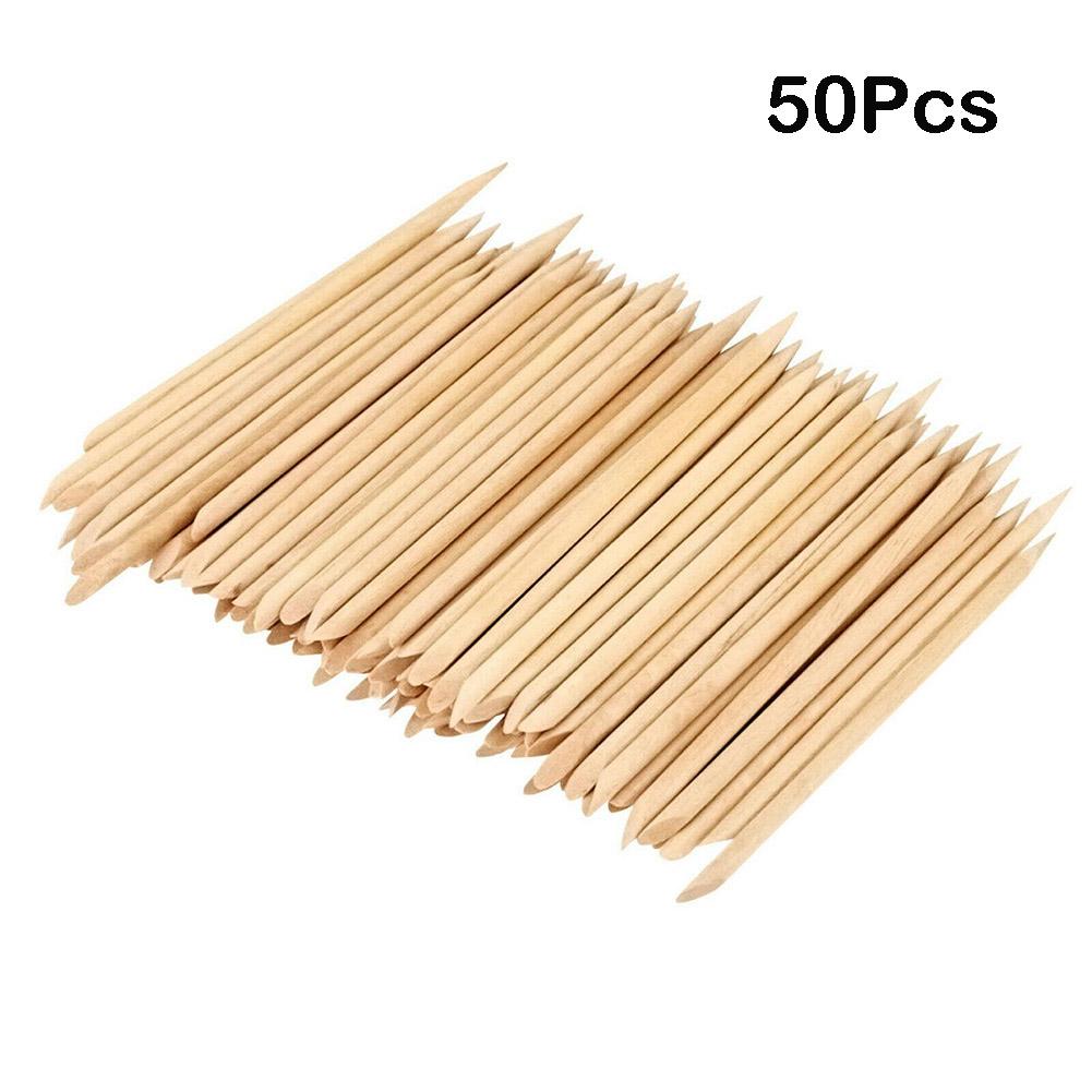 Прочные палочки для деревянного маникюра, оранжевого пакета, педикюра