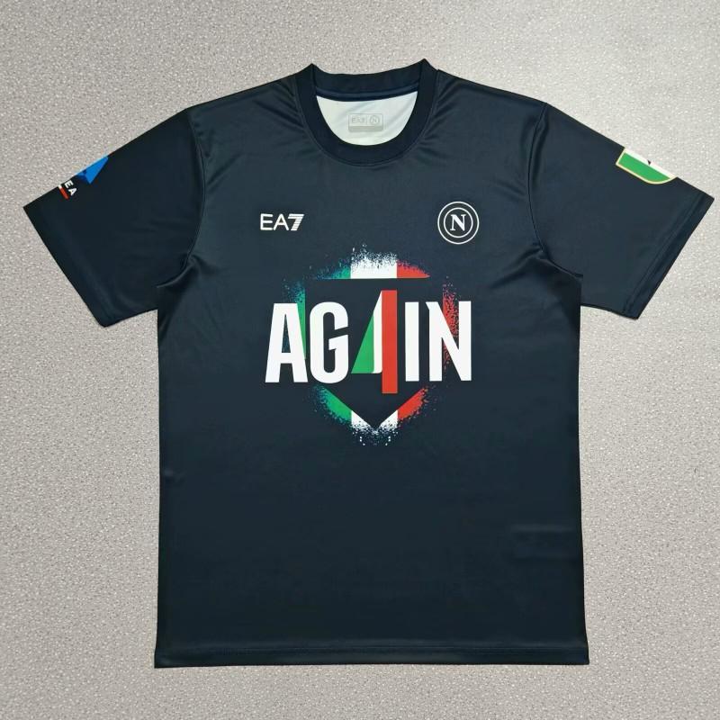 Napoli 2023-24 Home Away Goalkeeper Edition Champion Commemorative Soccer Jersey Cotton