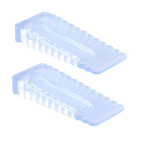 2 шт., противоударный дверной буфер, текстурированная дизайнерская поверхность, обустройство дома, безопасность, бытовой дверной стопор для дома