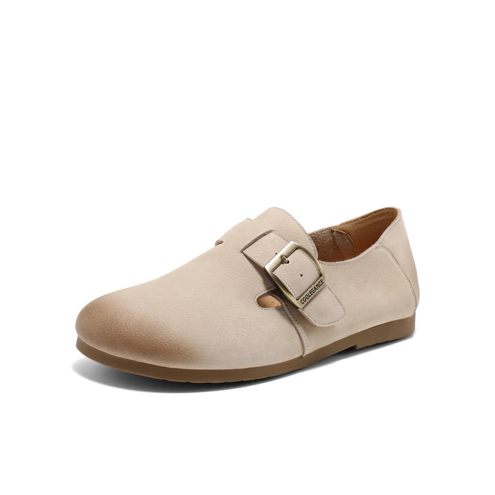 Belle Comfort Haken Shoes Women's Casual Leather Texture Shoes