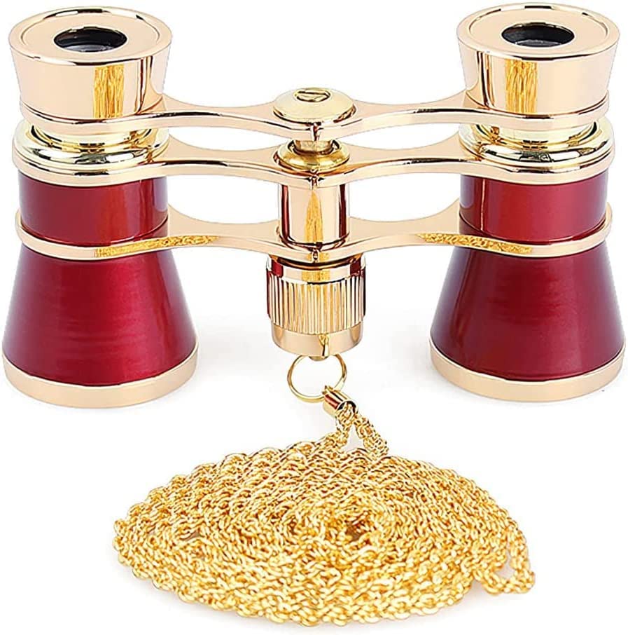 Binoculars for Live Concert Opera Opera For Stage Storage Metal Chain Center Watching Fireworks Women Performances, Binoculars, Glasses, Lightweight,