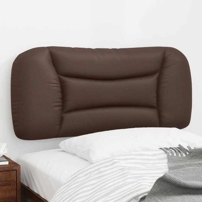 VidaXL Coussin de Tête de Lit, Oreiller de Lecture avec Fermeture à Glissière, Coussin de Lecture pour Lit Chambre, Marron 374546