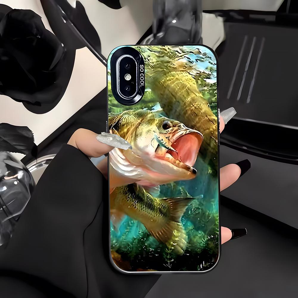 Angling Go Fishing Phone Case For IPhone 17 Air 16 E 15 14 Plus 13 12 11 Pro Max Colored Silver Cover