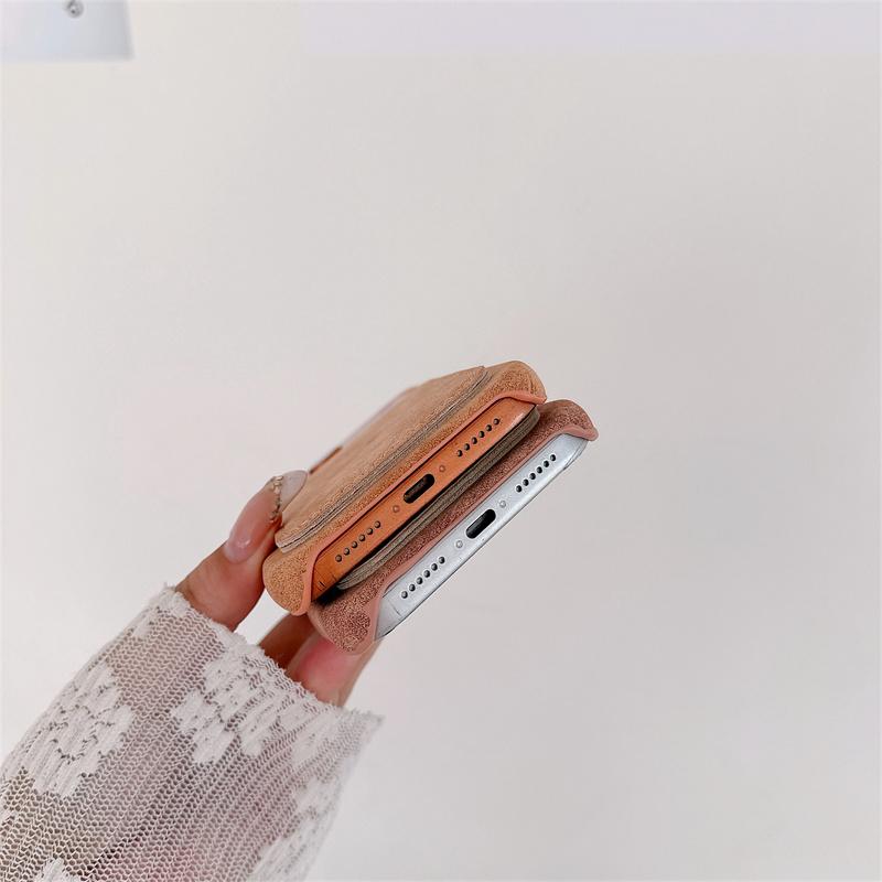 Роскошный Модный Матовый Ретро Чехол-Кошелек Из ТПУ Кожи Для iPhone 17 16 15 14 Plus 13 12 Pro Max 11 Слот для Карт Ударопрочный Задний Чехол