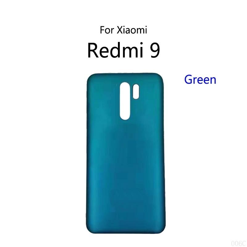 Запасные части Задняя крышка аккумулятора Для Xiaomi Redmi 9 Панель корпуса Крышка аккумулятора Задний корпус