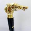 Pure Sheesham Star Wooden Walking Stick Solid Brass Horse Head Handle Walking Cane (3 Fold Wooden Walking Cane)