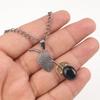 Natural Black Tourmaline Pendant 925 Sterling Silver Gemstone Jewelry For Women PP-55-35