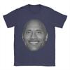 Awesome Dwayne Johnson Big Grinning Bald Head Tshirt Unisex Round Collar Pure Cotton T Shirt Short Sleeve Tee Shirt Gift Clothing