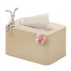Unique Plastic Tissue Container Paper Towel Stand Tissues Dispenser with Spring Rabbit Napkin Box Cute Paper Container
