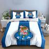 Blue stripes, FCP crest. Bedding sets Duvet cover sets Duvet covers Pillowcases(1 * Duvet Cover 2 * Pillowcases without duvet insert)