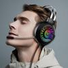 H300 RGB Luminous On-Ear Headphones with Heavy Bass for E-sports Gaming