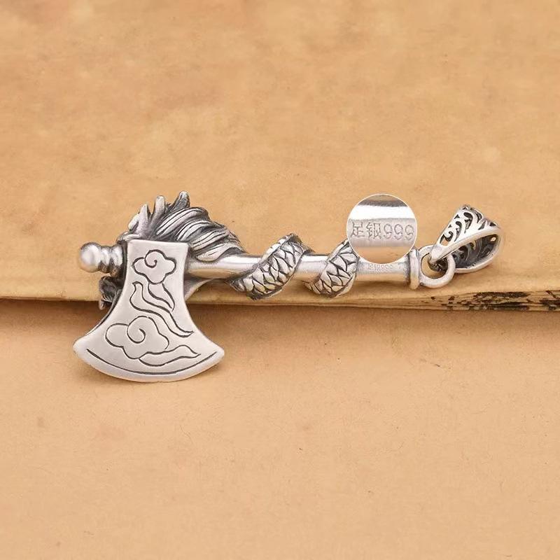 Индивидуальное ожерелье с подвеской в ​​виде головы дракона для мужчин и женщин, ювелирные изделия, винтажная серебряная цепочка 925 пробы, мужское ожерелье на годовщину, аксессуары