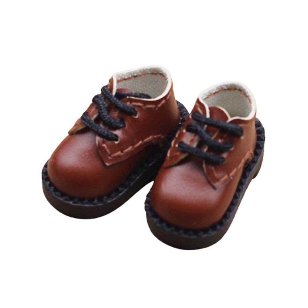 1 пара обуви для куклы 1/12, обувь для куклы BJD с круглым носком, кукла BJD, обувь из искусственной кожи, обувь из искусственной кожи, глиняные куклы