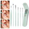 6Pcs Stainless Steel Earpick Ear Cleaner Spoon Ear Care Cleaning Tool Ear Wax Removal Kit Ear Wax Remover Ear Wax Removal Tool