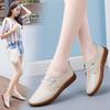 Fashion Leather Shoes Women's 2025 Spring/autumn New Soft-soled Little White Shoes Non-slip Mother Casual Small Leather Shoes