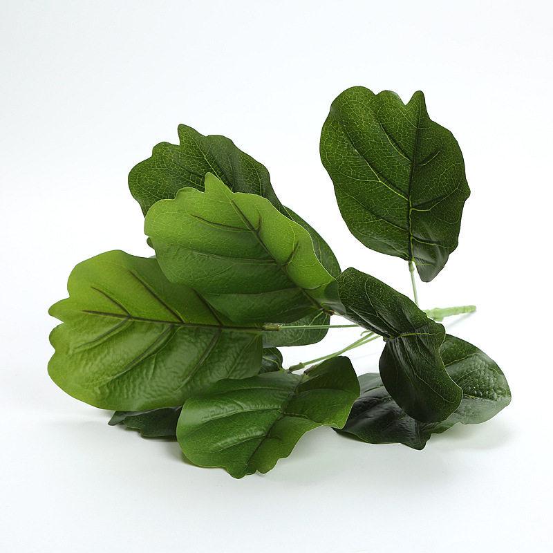 Artificial Pothos & Monstera Leaves Wall Decor for Living Room - Small Potted Greenery Arrangement