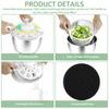 Salad Spinner 304 Stainless Steel Lettuce Spinner 5L Vegetable Dryer with Drainage Hole Nonslip Salad Spinner for Drying