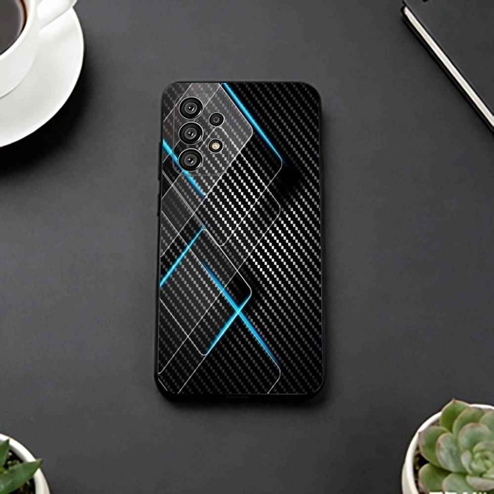 Автомобильный чехол из углеродного волокна для телефона Samsung S25, S24, S21, S22, S23, S30, Ultra, S20, Plus, Fe, Мягкий силиконовый черный чехол