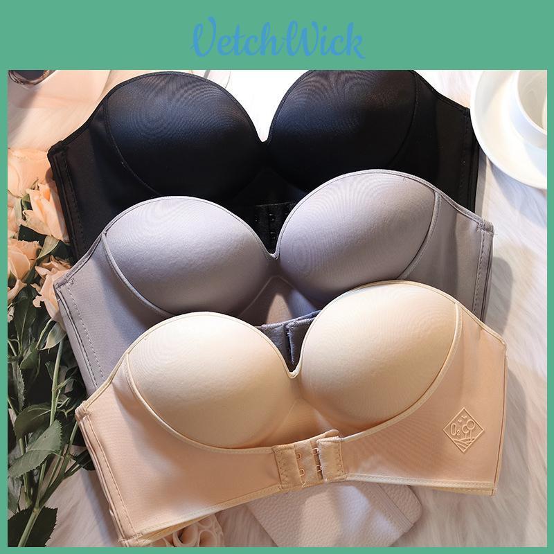Invisible Underwear Front Closure Bra Ultra Smooth Strapless Seamless Bralette For All Occasions