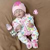 50CM Washable Lifelike Soft Hand-painted Simulation Baby Reborn Doll Children Accompany Play Doll