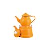 Эмалированный чайник среднего размера горчично-желтого цвета Tk 1,1/2,5 л