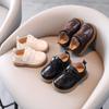 Children's Small Shoes 2025 Spring Boys' Toddler Shoes Soft Soled Casual Leather Shoes Single Shoes Peas Shoes
