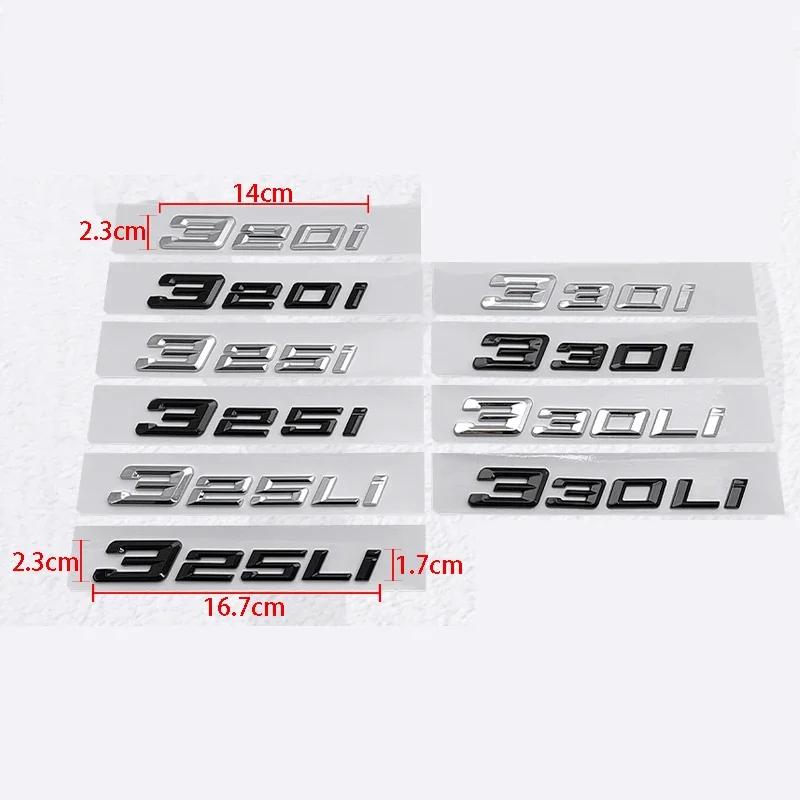ABS Auto Sticker Letters Decal Voor BMW 320i 520Li 730Li 760Li Kofferbak Emblem Badge
