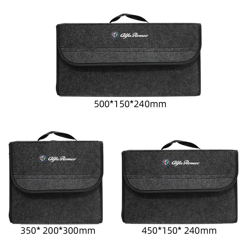 Car Trunk Storage Box Large Capacity Tool Organiser Bag Auto Goods Accessories For Alfa Romeo Stelvio Giulia 159 Giulietta